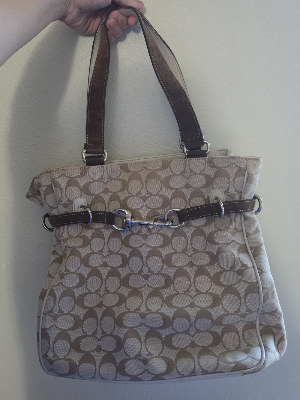 COACH Hamptons Belted Tote Bag